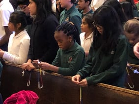 Students Praying Mission Rosary 2